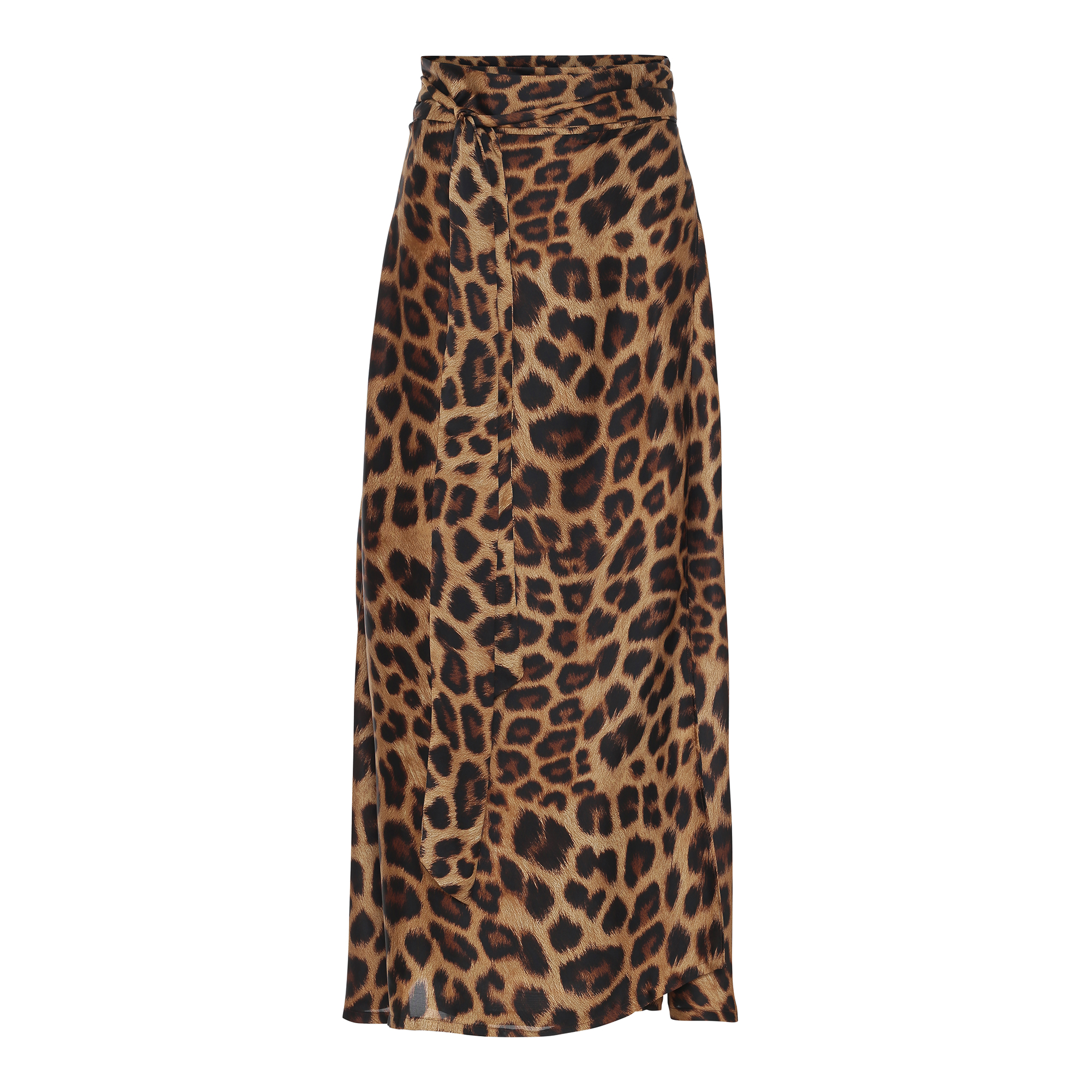 wrap skirt leopard