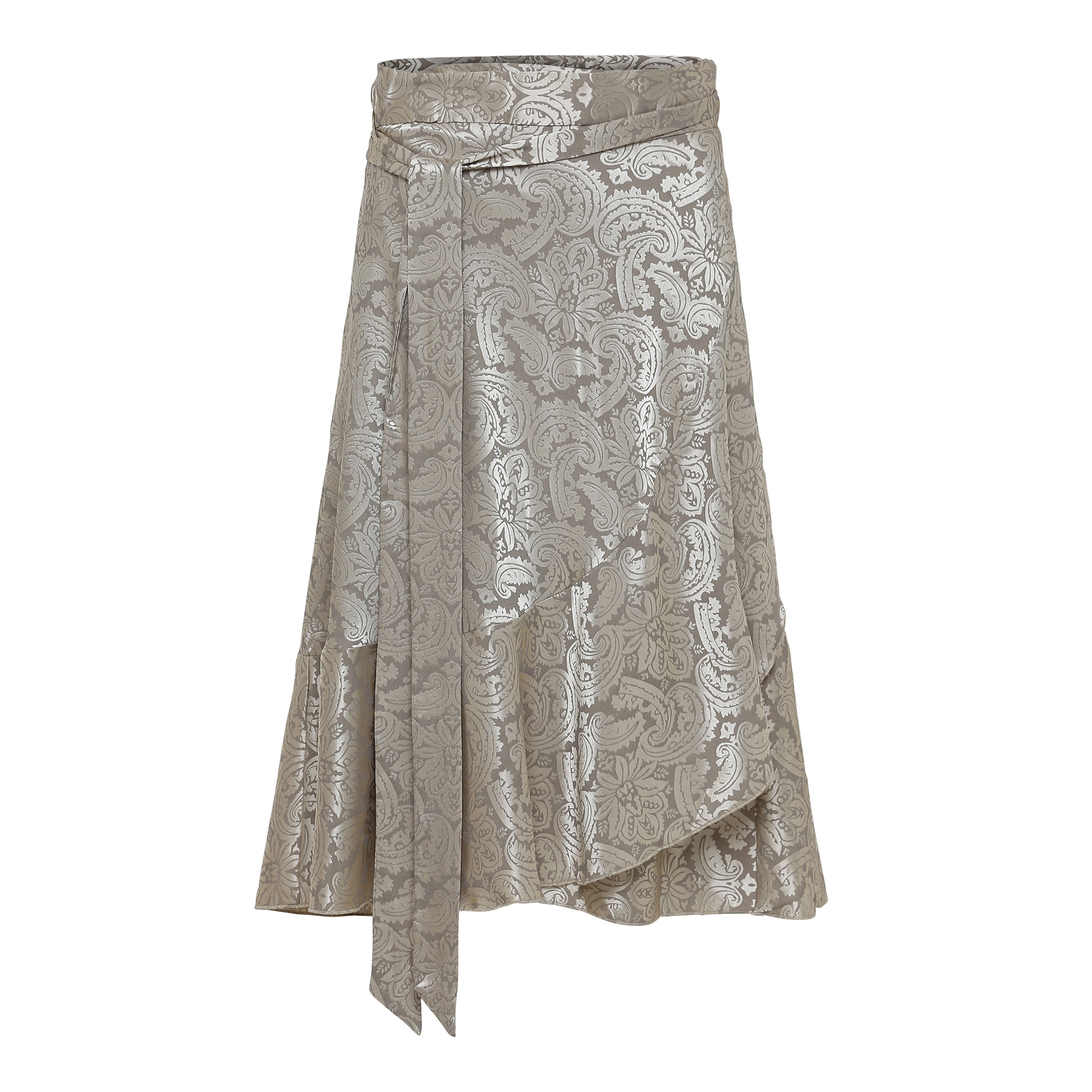 Gold Ruffle Wrap Skirt (short) – KARMAMIA Copenhagen