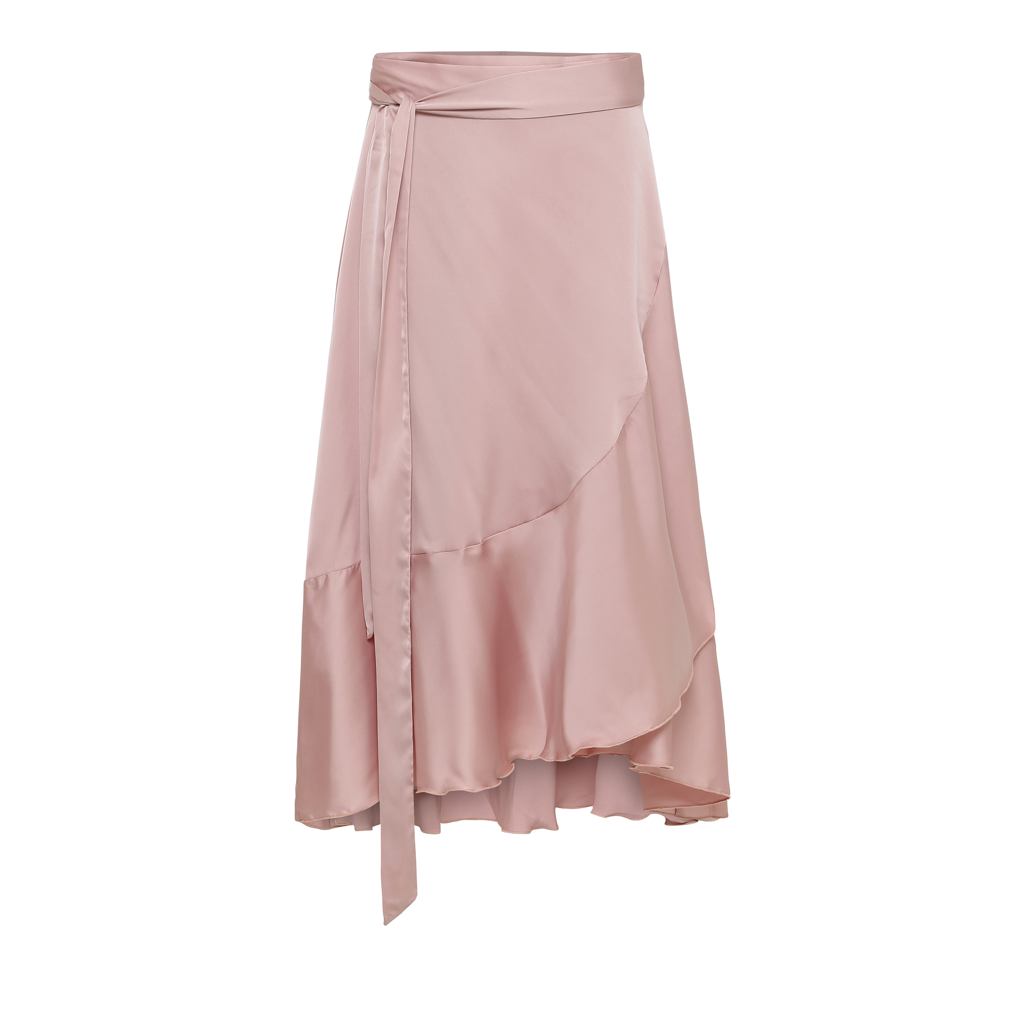 Blush Ruffle Wrap Skirt short KARMAMIA Copenhagen