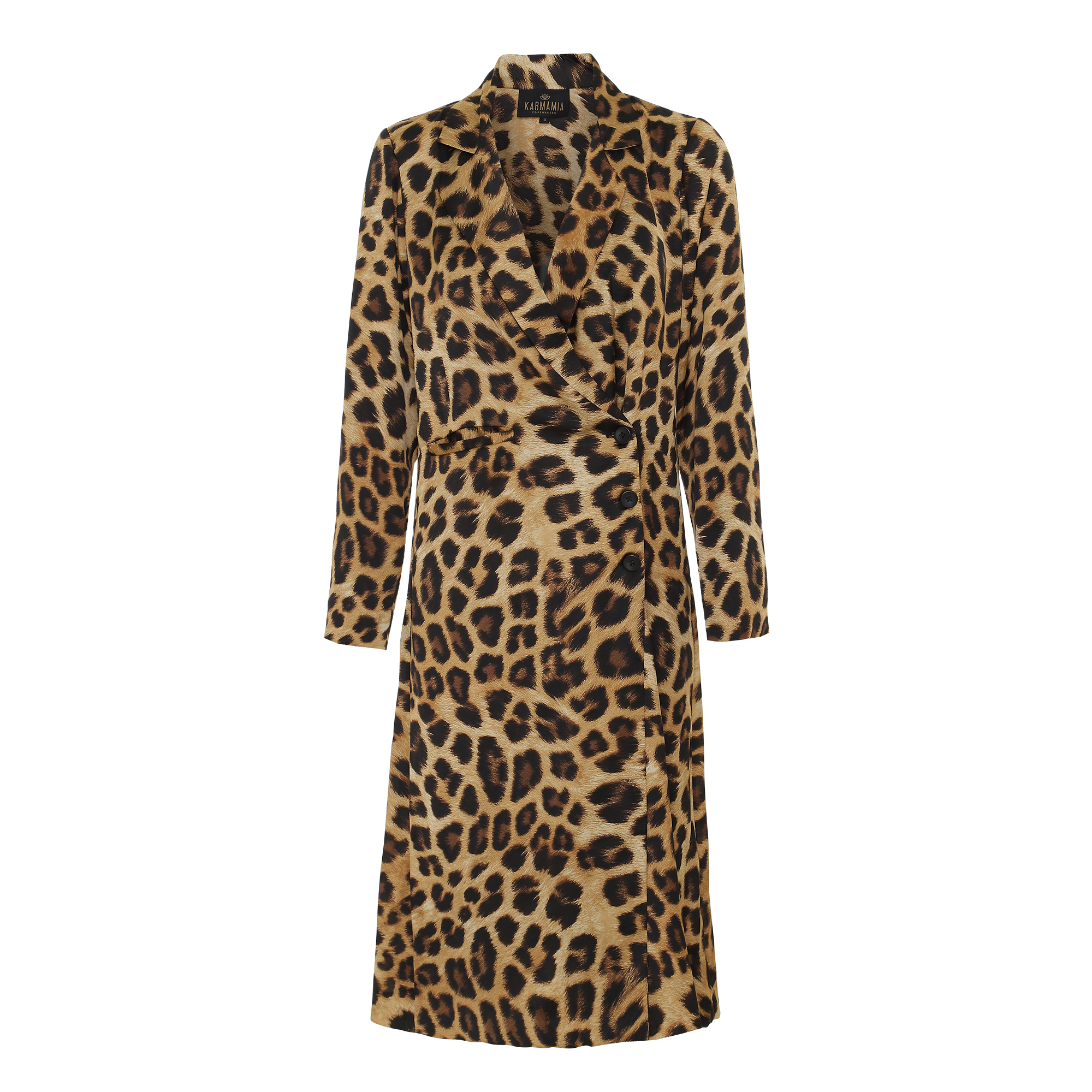 long leopard blazer
