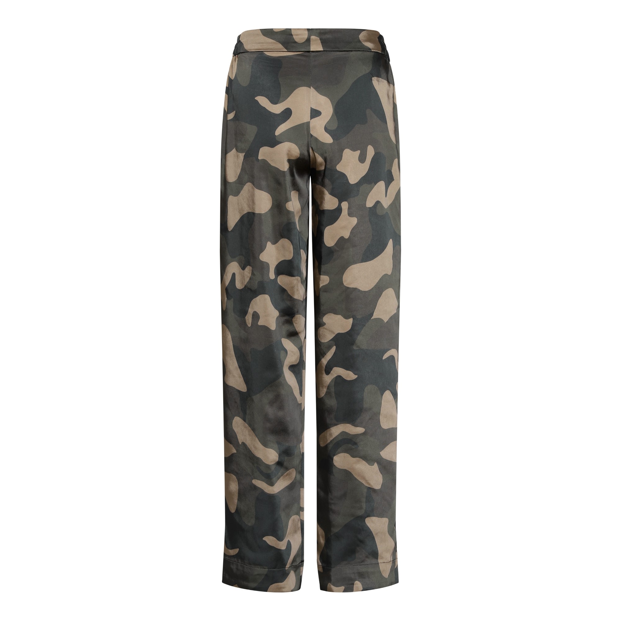 satin camo pants