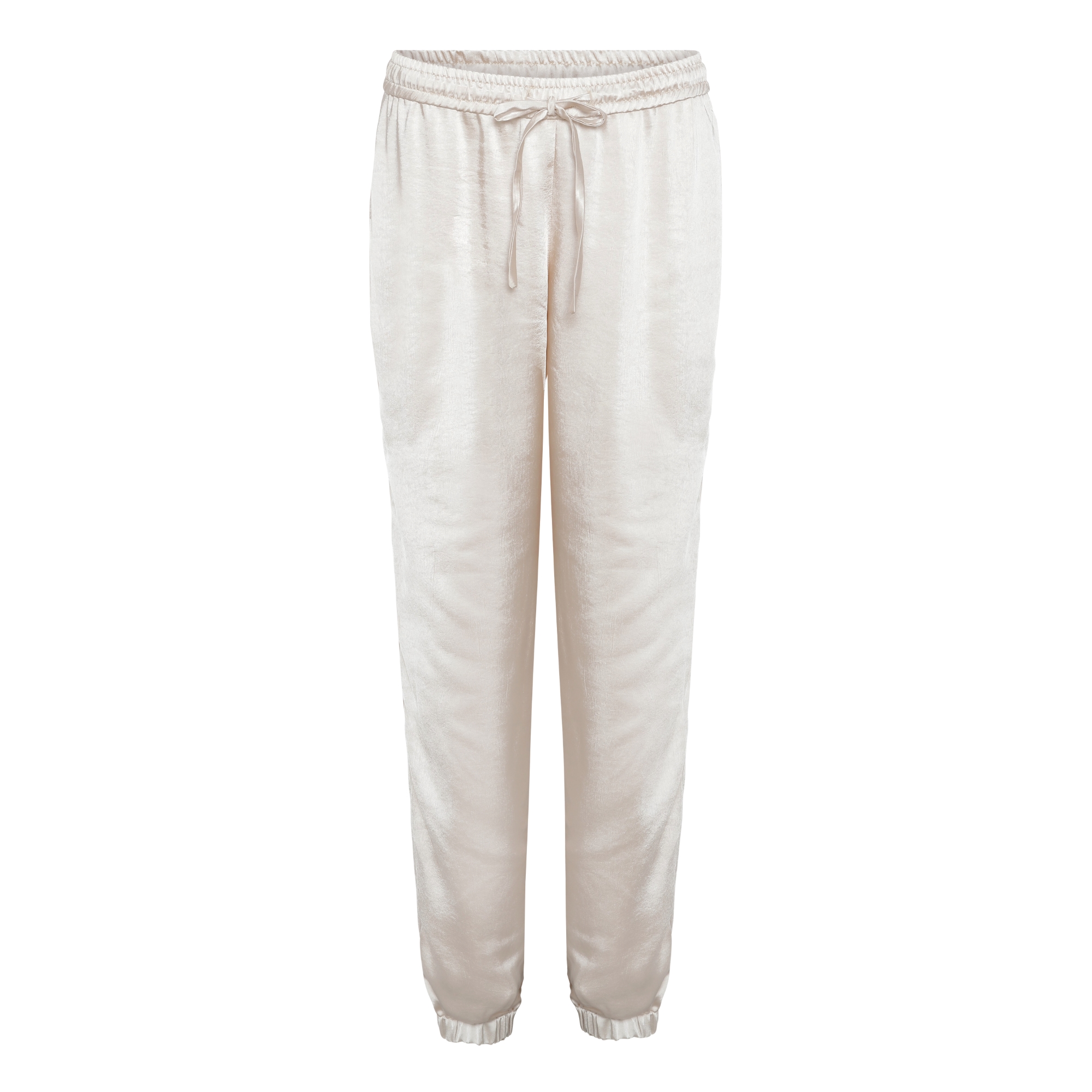 satin gold pants