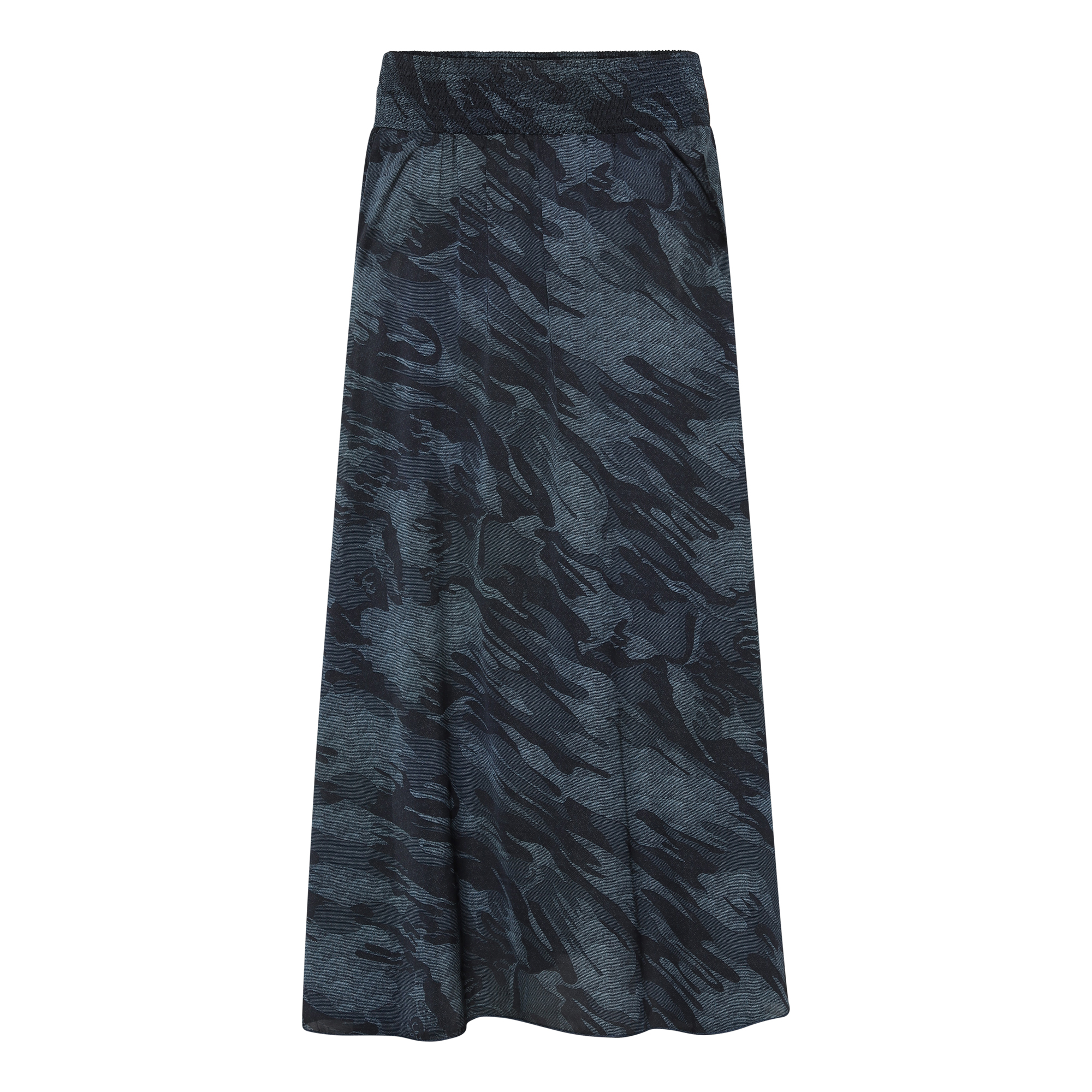 Cassie Skirt – Blue Camouflage | KARMAMIA Copenhagen