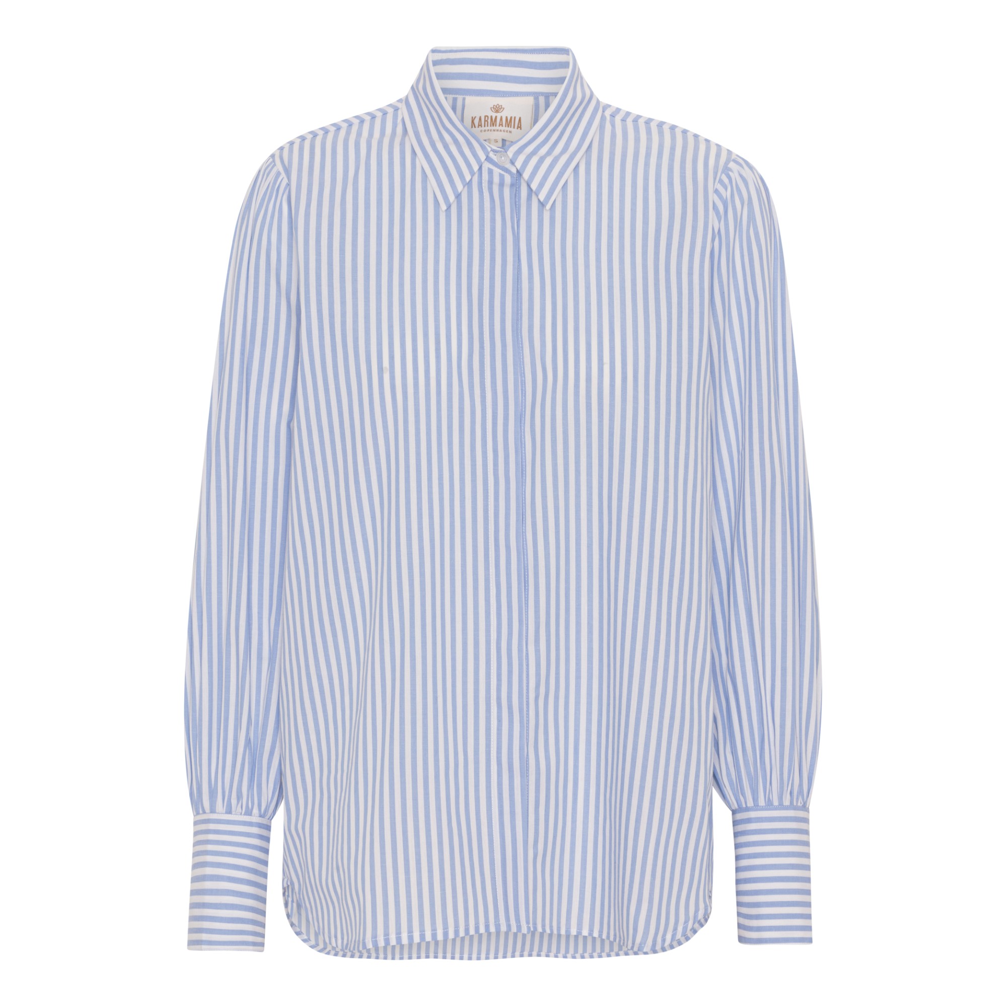 Paula Shirt – Sky Stripe Cotton | KARMAMIA Copenhagen