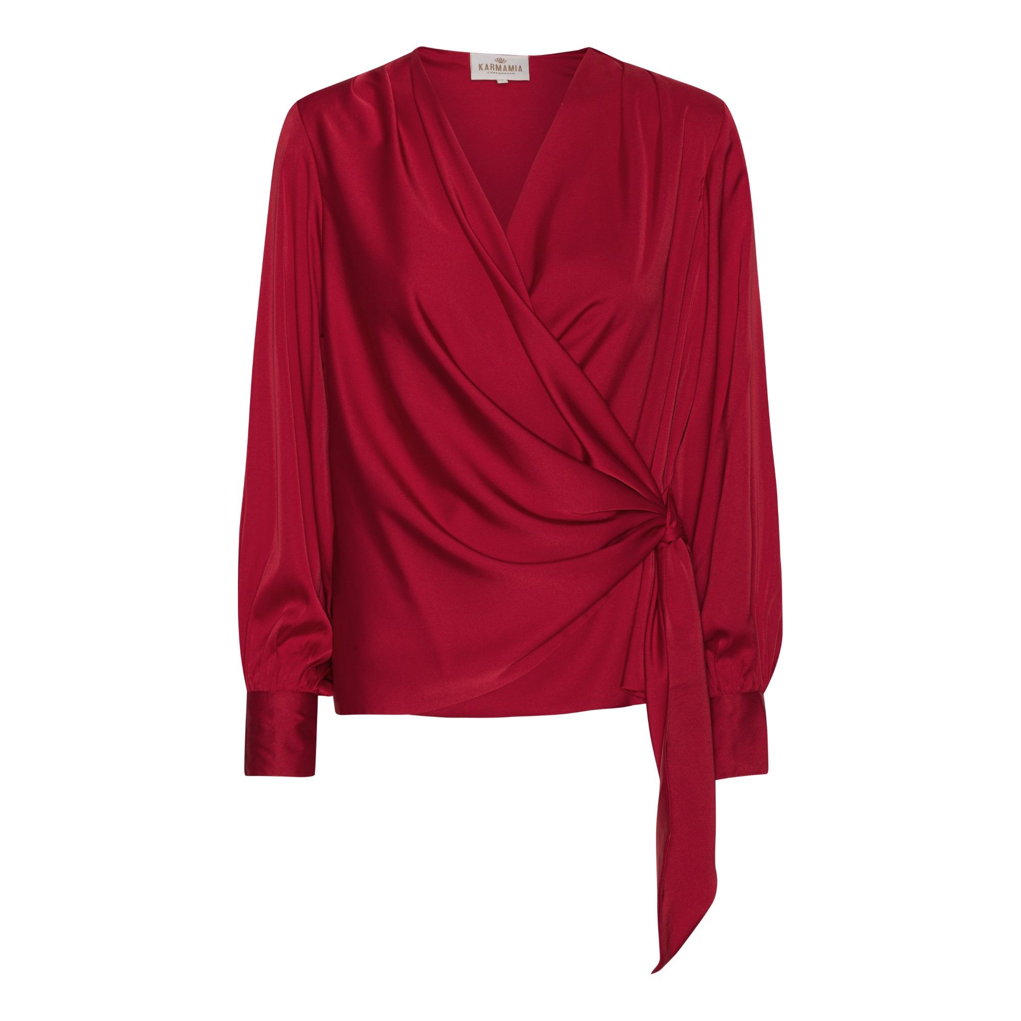 Ines Blouse – Deep Red | KARMAMIA Copenhagen