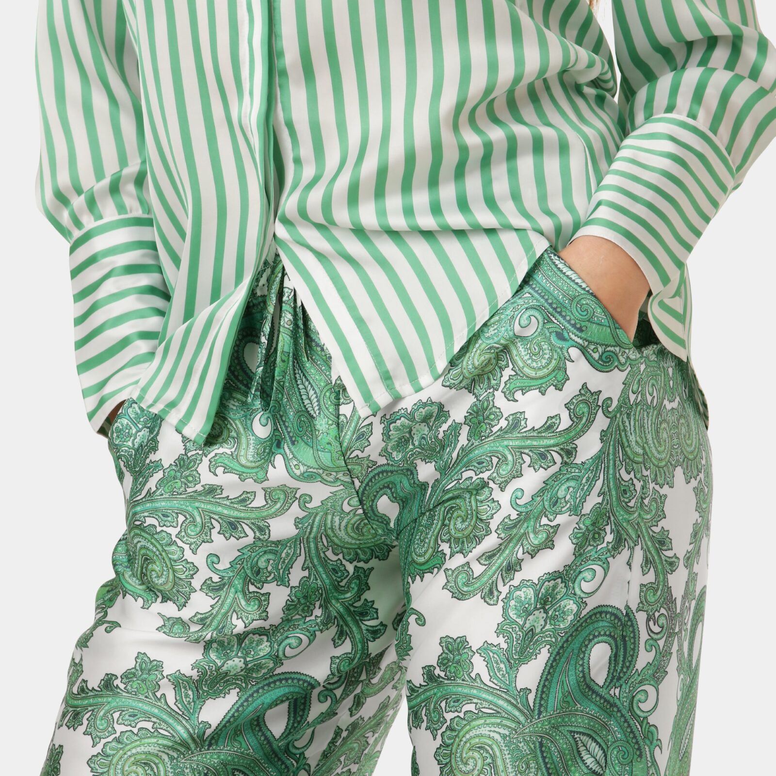 Cora Pants - Paloma Paisley Green