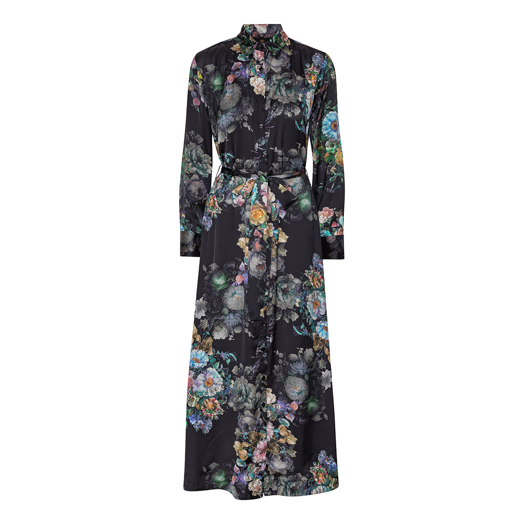 Carla Dress - Daisy Noir Wildflower