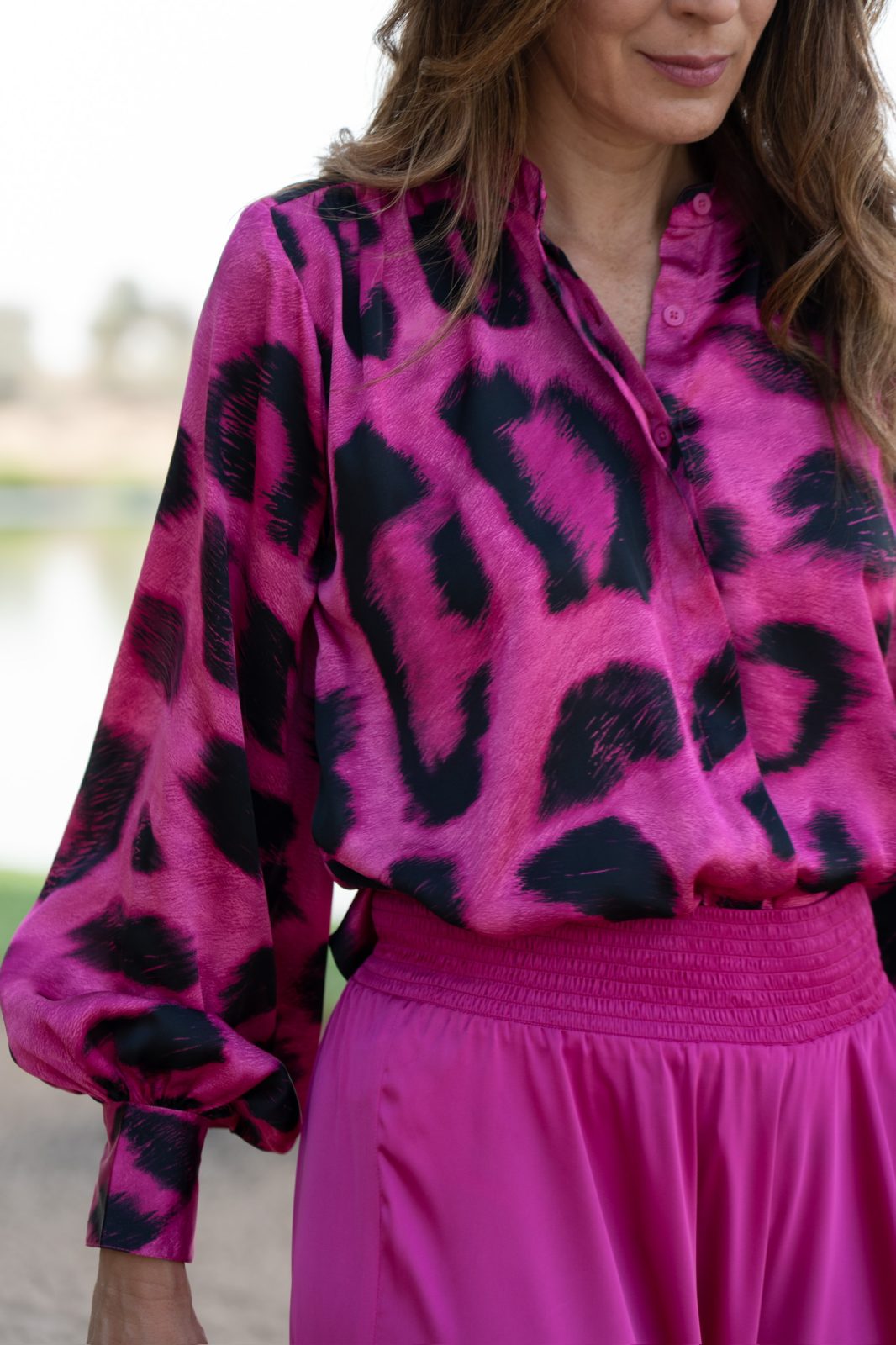 Cornelia Shirt - Rose Violet Maxi Leo