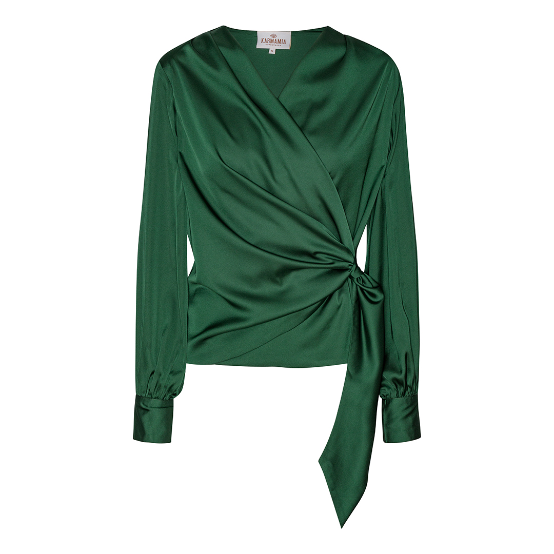 Ines Blouse – Hunter Green | KARMAMIA Copenhagen