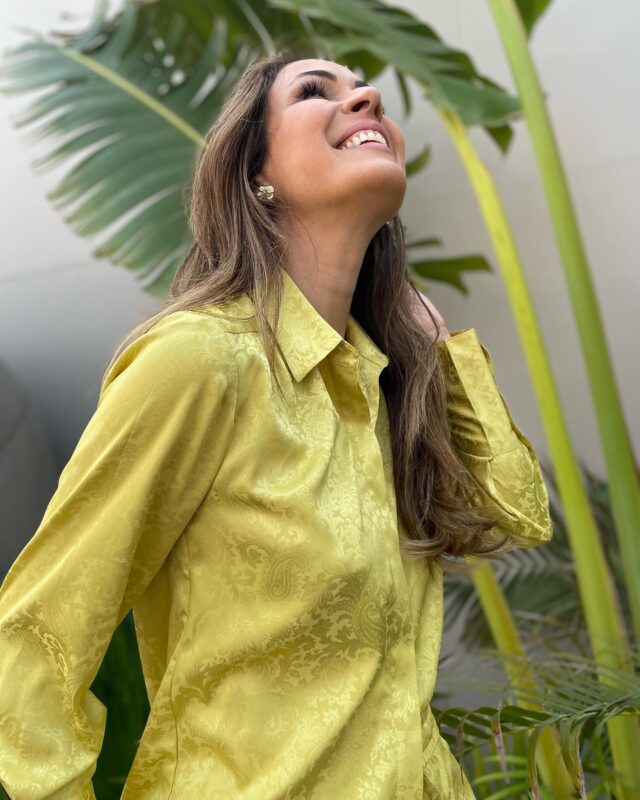 yellow paisley shirt